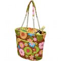 A1 Luggage Insulated Cooler Tote with chain handle -Floral A1113232